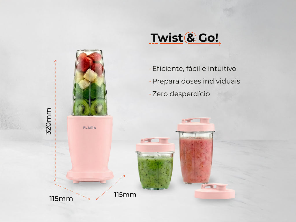 Liquidificadora To-Go Cherry Pink 2227FL