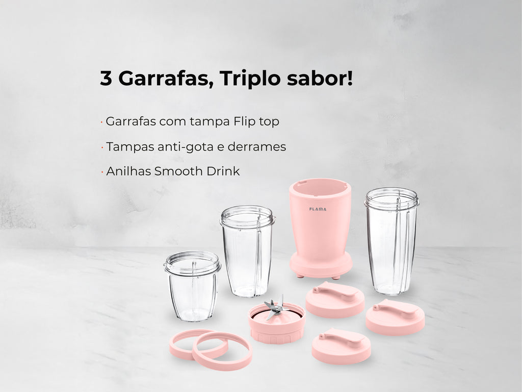 Liquidificadora To-Go Cherry Pink 2227FL