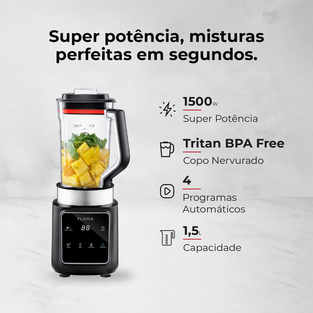 Liquidificadora Digital 1500W Com Copo Tritan 2253FL