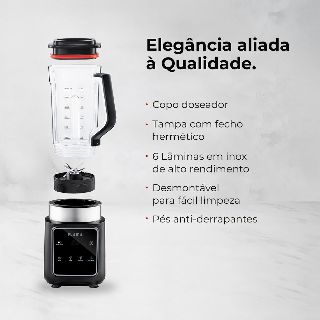 Liquidificadora Digital 1500W Com Copo Tritan 2253FL