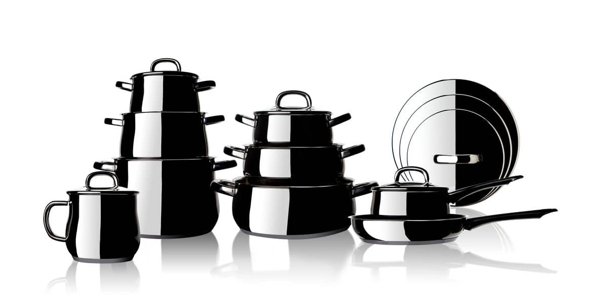 Ensemble en acier inoxydable de 9 pièces, gamme Bojudo 318FL