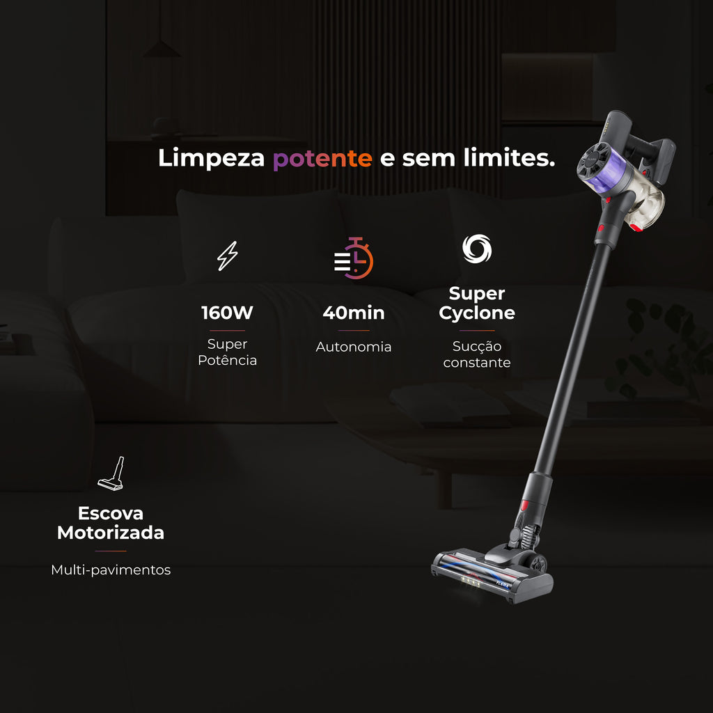 Aspirador Vertical ProClean 40 Sem Fios 1644FL