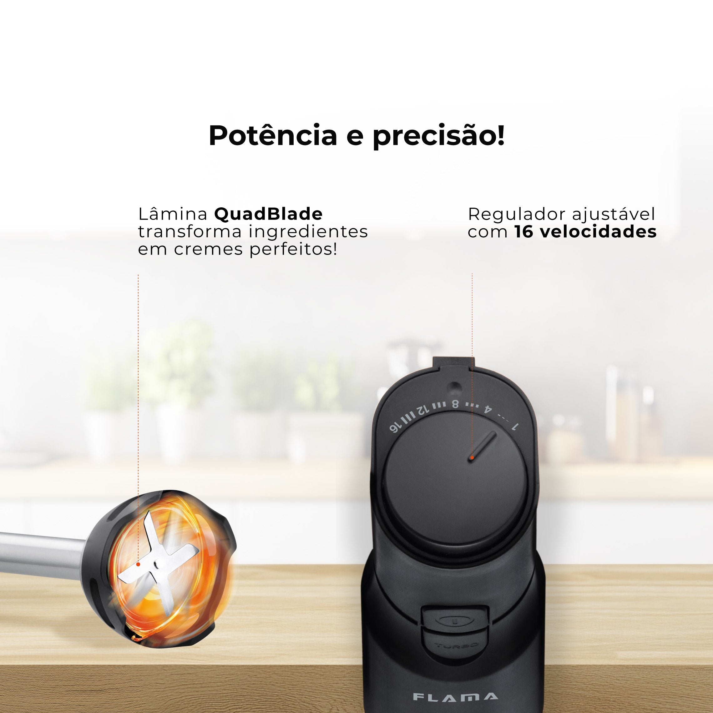 Varinha Mágica BlendEasy AntiScratch 1000W 2036FL