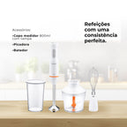 Varinha Mágica BlendEasy QuadBlade C/ Acessórios 850W 2052FL