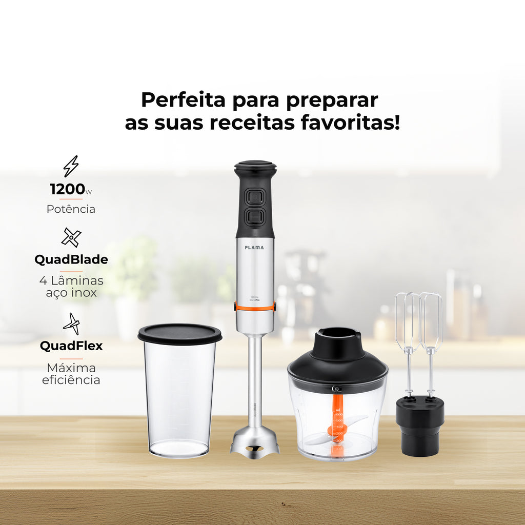 Varinha Mágica BlendPro QuadFlex C/ Acessórios 1200W 2053FL