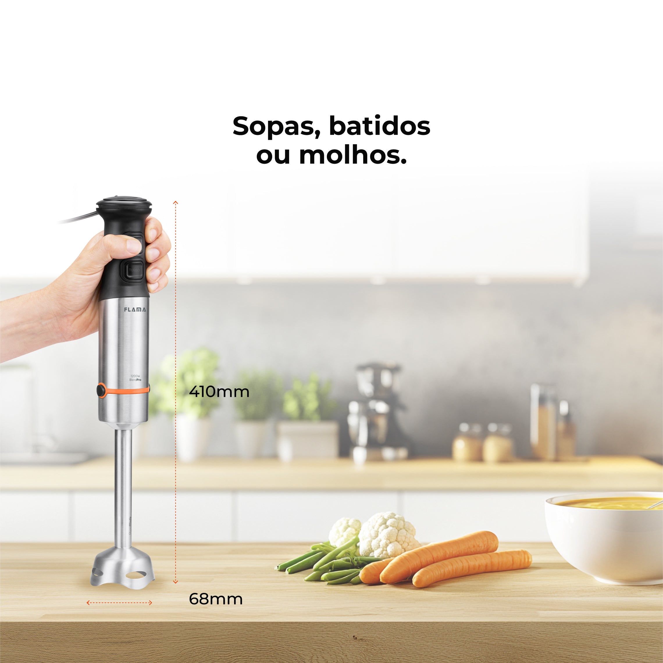 Varinha Mágica BlendPro QuadFlex C/ Acessórios 1200W 2053FL