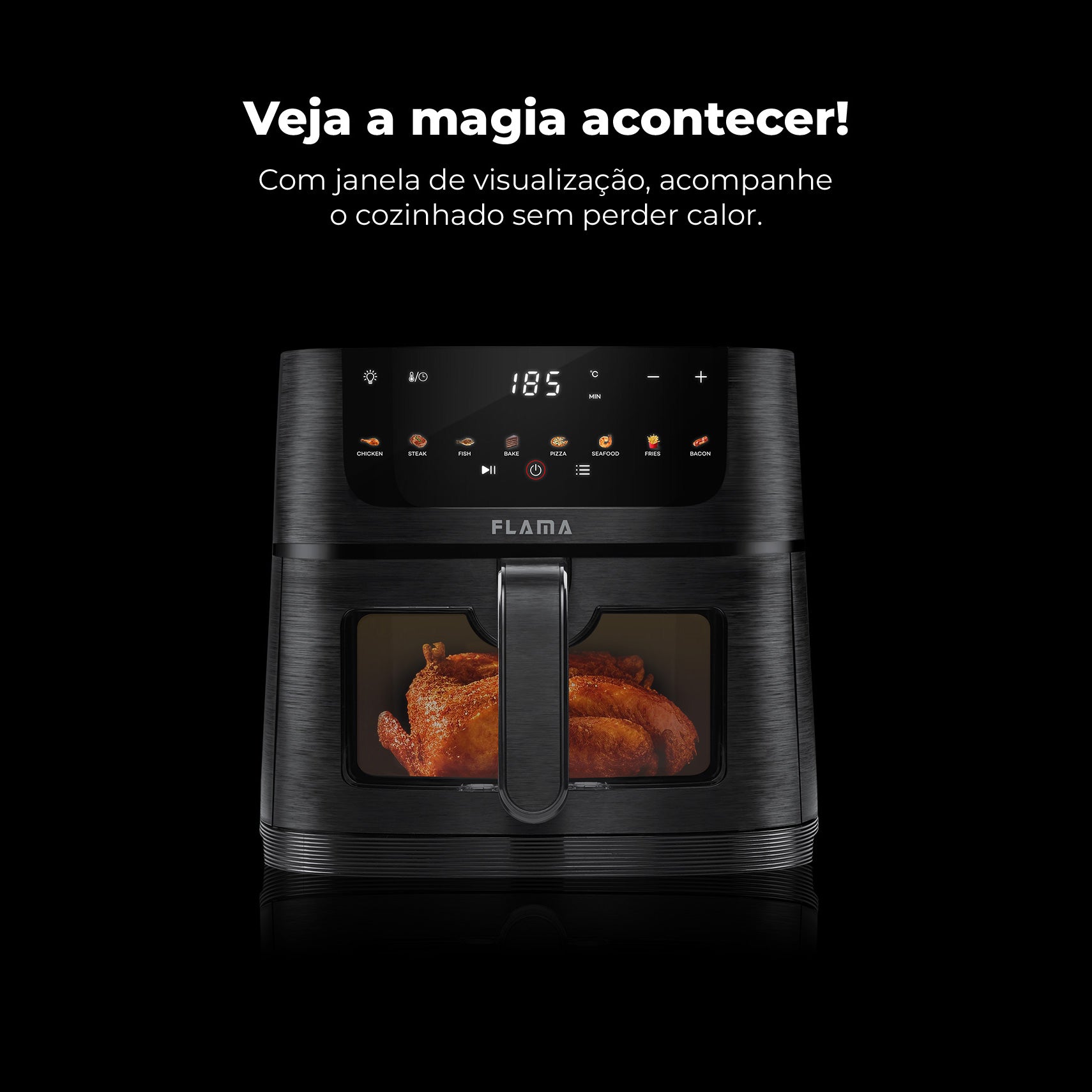 Fritadeira Sem Óleo Air Fryer C/ Janela 6L 644FL