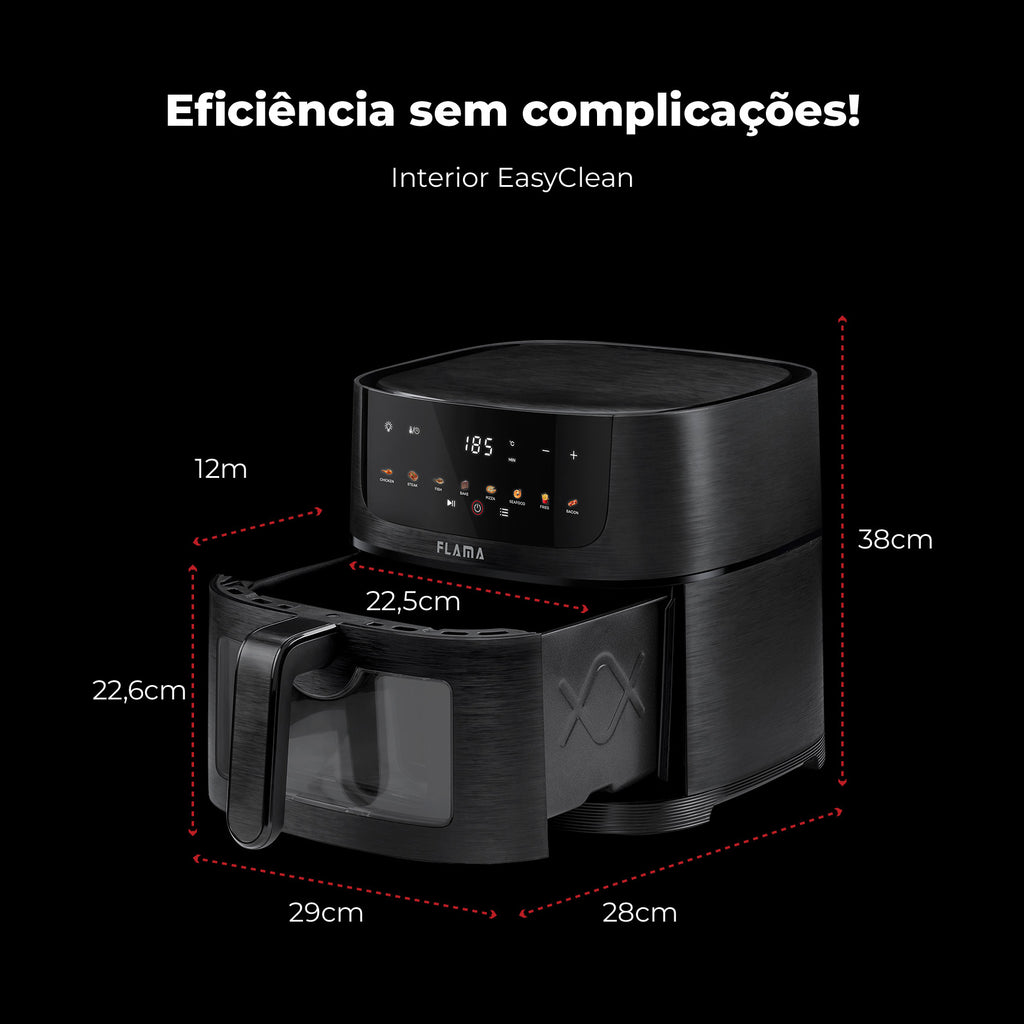 Fritadeira Sem Óleo Air Fryer C/ Janela 6L 644FL