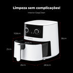 Fritadeira Sem Óleo Air Fryer 4.2L Branca 645FL