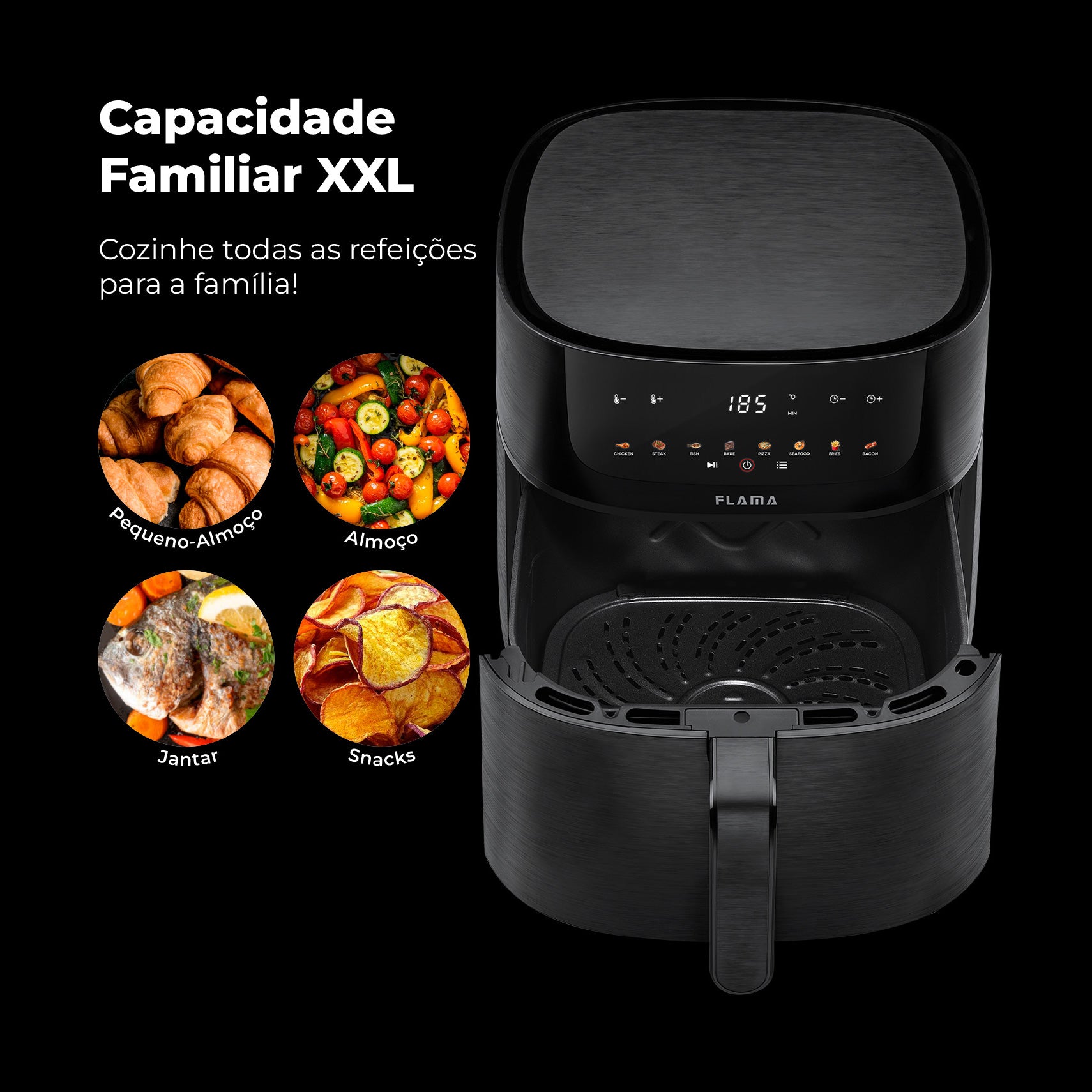 Fritadeira Sem Óleo Air Fryer 8L 648FL