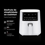 Fritadeira Sem Óleo Air Fryer 4.2L Branca 657FL