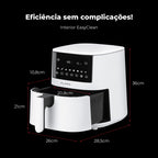 Fritadeira Sem Óleo Air Fryer 4.2L Branca 657FL