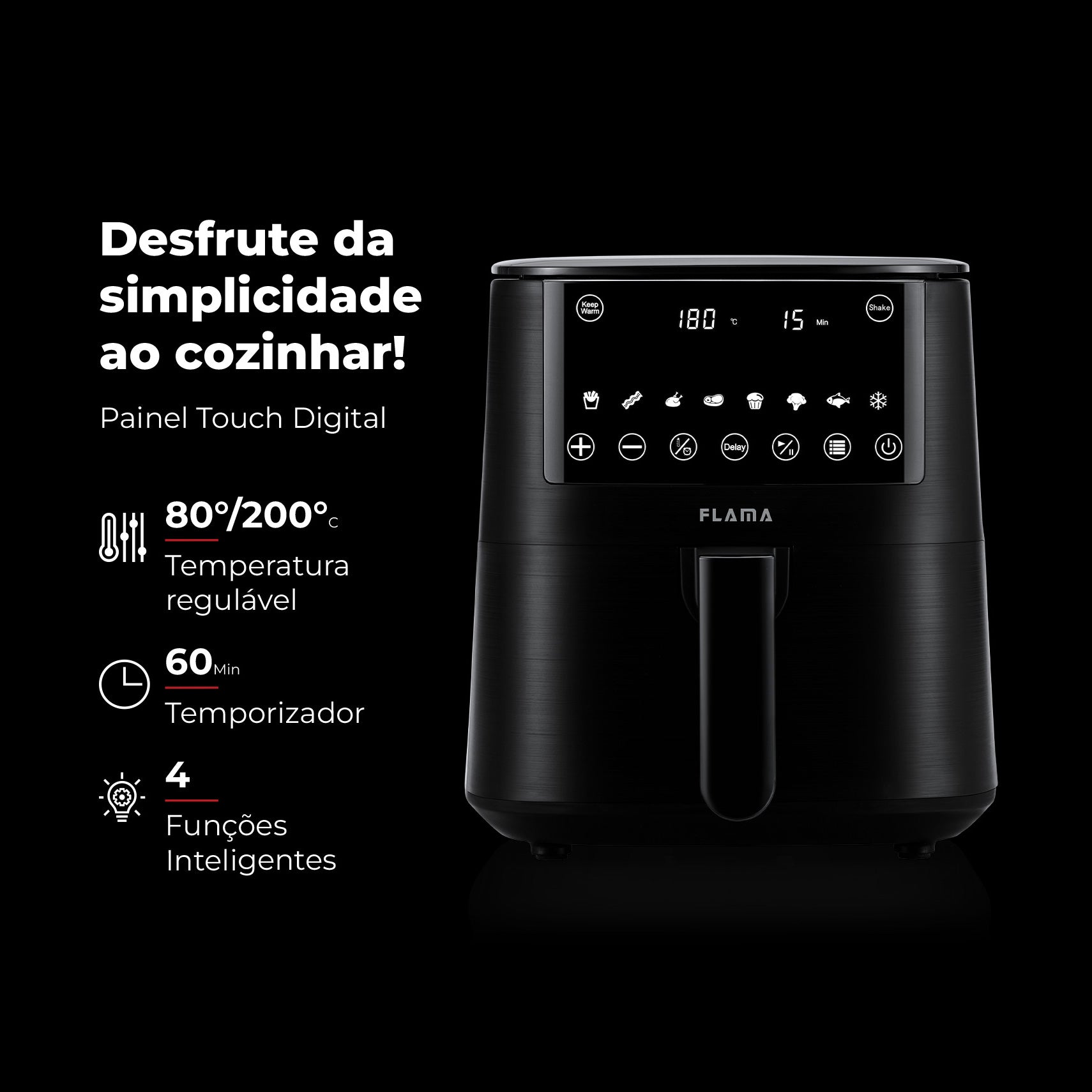 Fritadeira Sem Óleo Air Fryer 4.2L 658FL