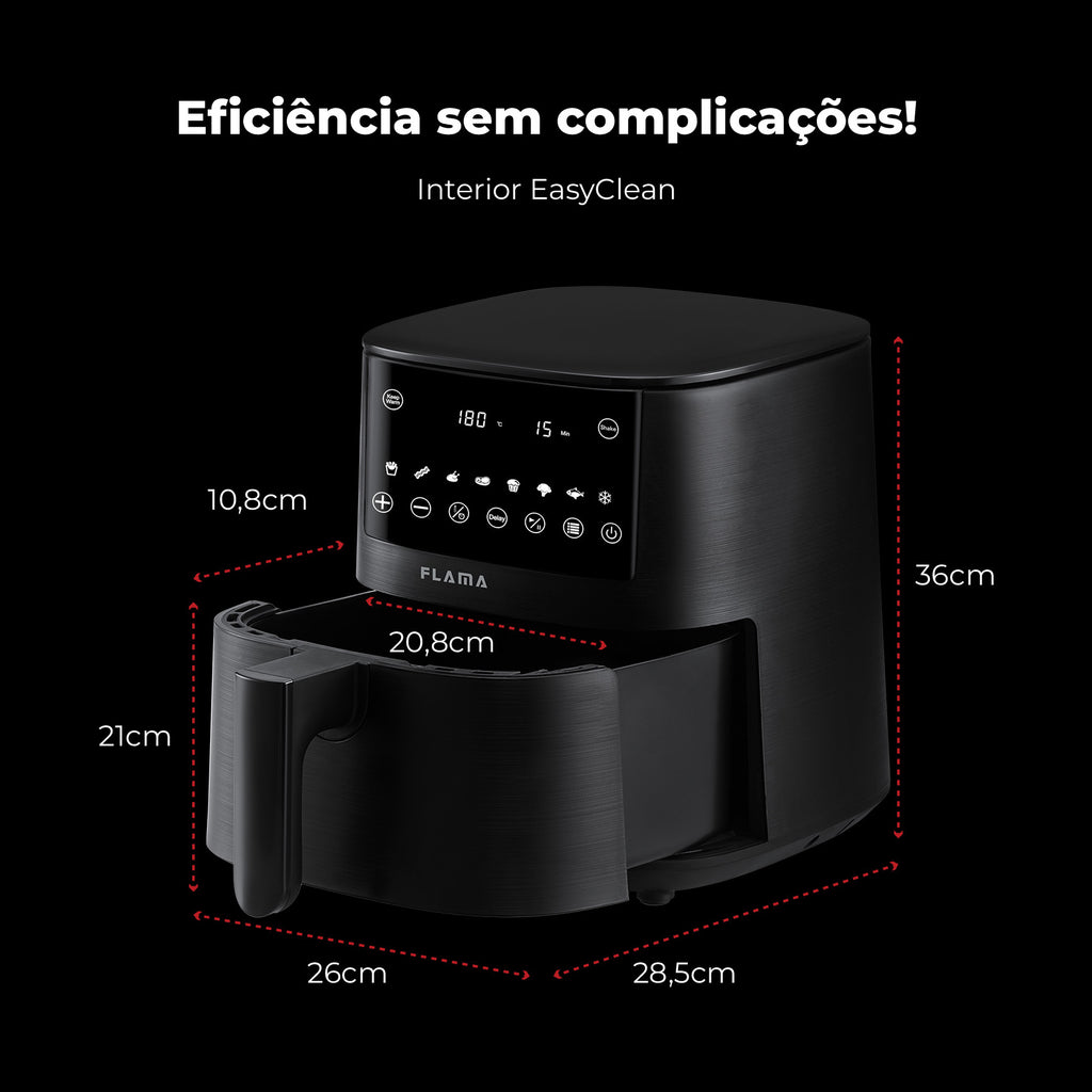 Fritadeira Sem Óleo Air Fryer 4.2L 658FL FLAMA