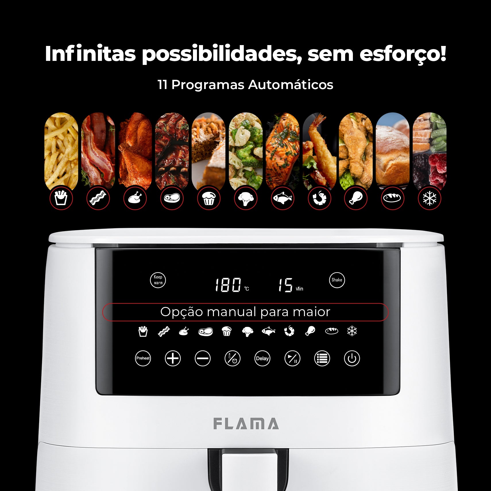 Fritadeira Sem Óleo Air Fryer 7L 681FL