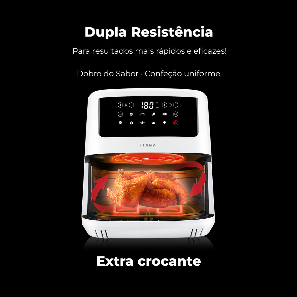 Fritadeira Sem Óleo Air Fryer Dupla Resistência 691FL