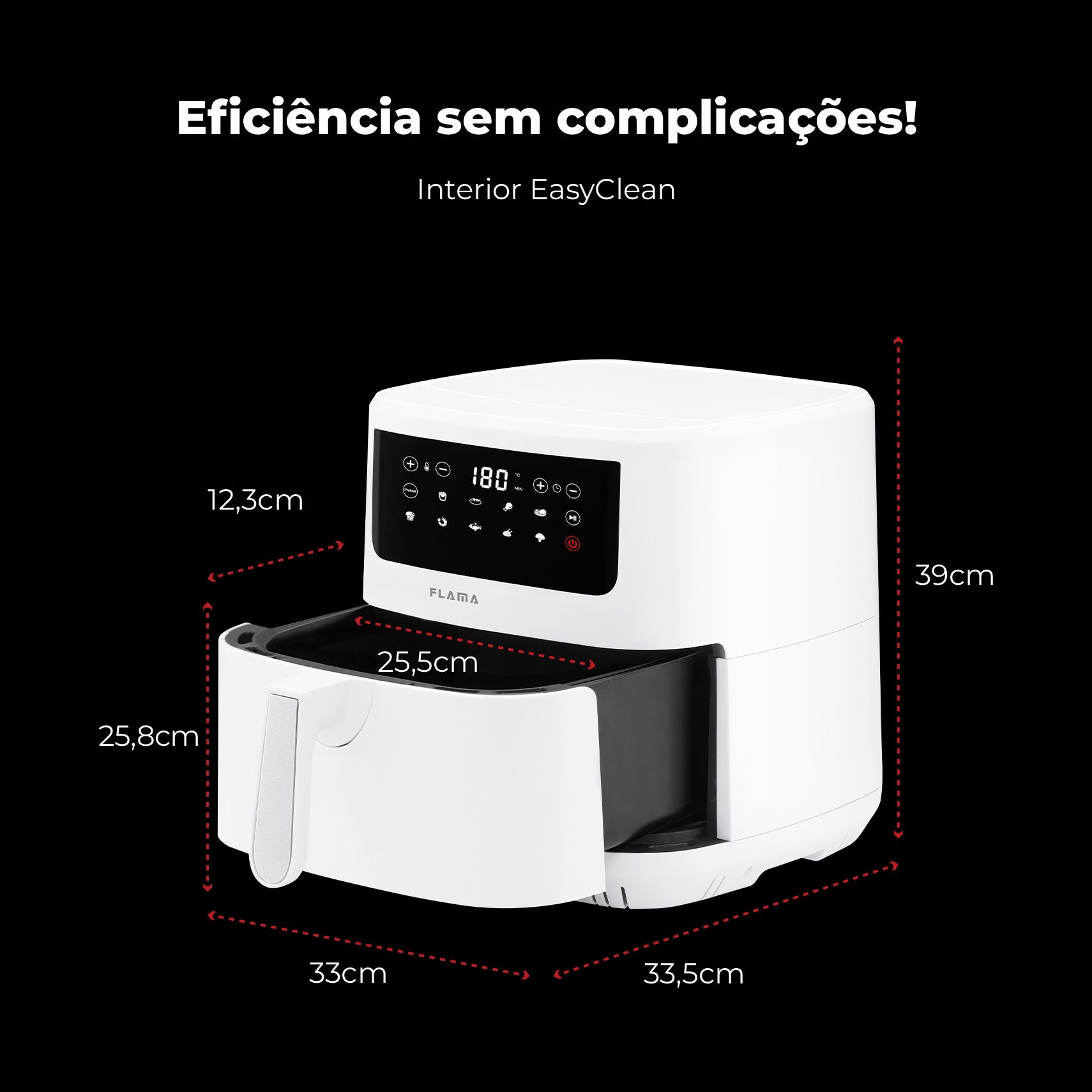 Fritadeira Sem Óleo Air Fryer Dupla Resistência 691FL