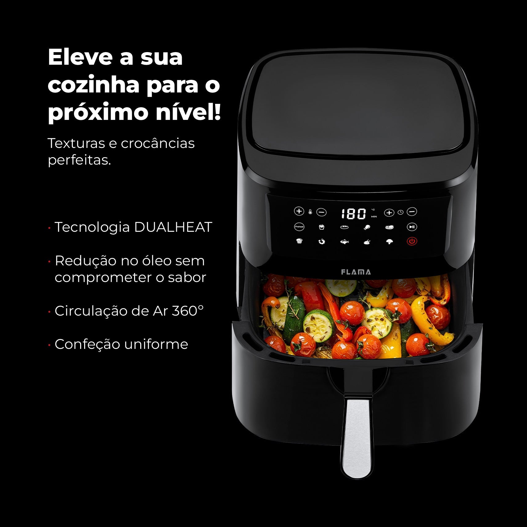 Fritadeira Sem Óleo Air Fryer Dupla Resistência 692FL