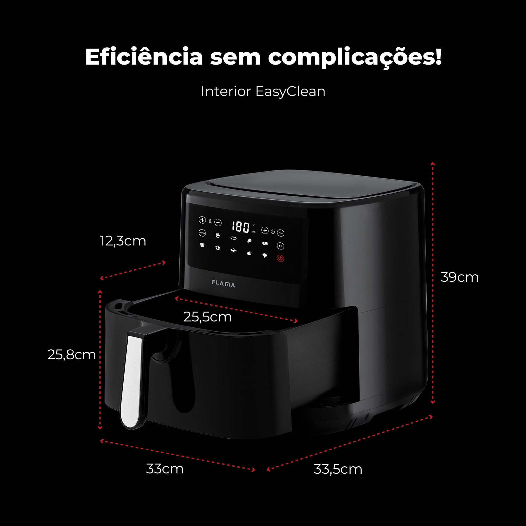 Fritadeira Sem Óleo Air Fryer Dupla Resistência 692FL