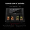 Fritadeira Sem Óleo Air Fryer 2 Gavetas 8L 698FL FLAMA
