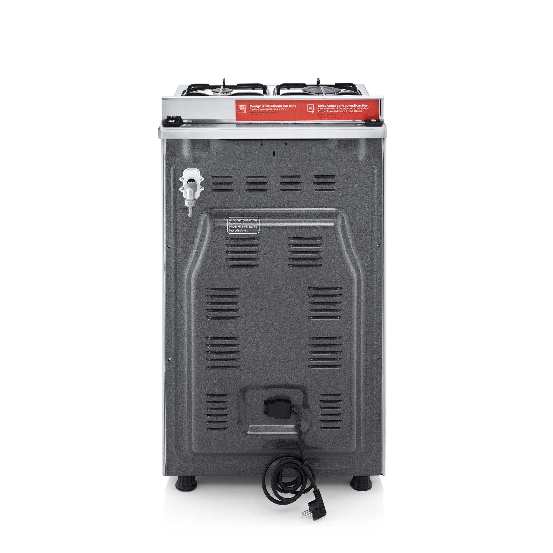 Fogão a Gás Inox 50x60 Forno Elétrico 8254FL