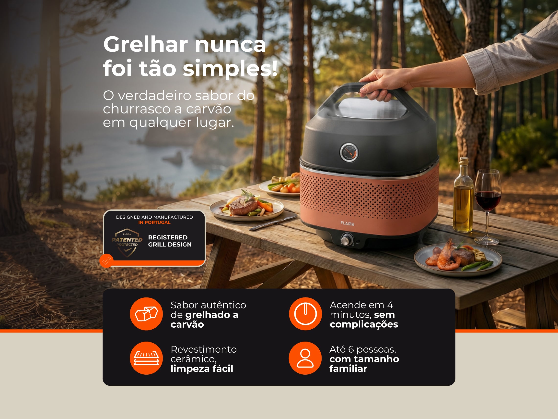 Mastergrill EVO Dome Terracotta Charcoal Grill 4017FL