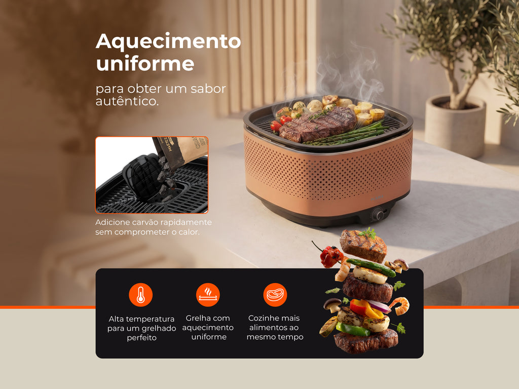 Mastergrill EVO Dome Terracotta Charcoal Grill 4017FL