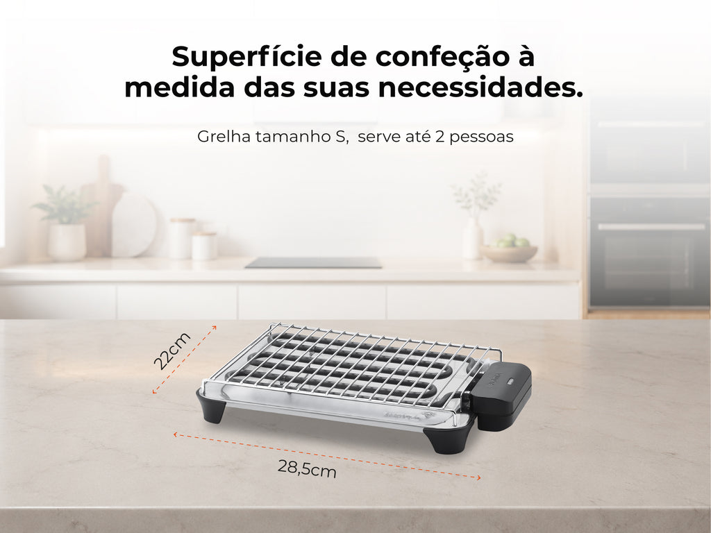 Grelhador Elétrico de Resistência HeatPro S 2000W 4222FL FLAMA