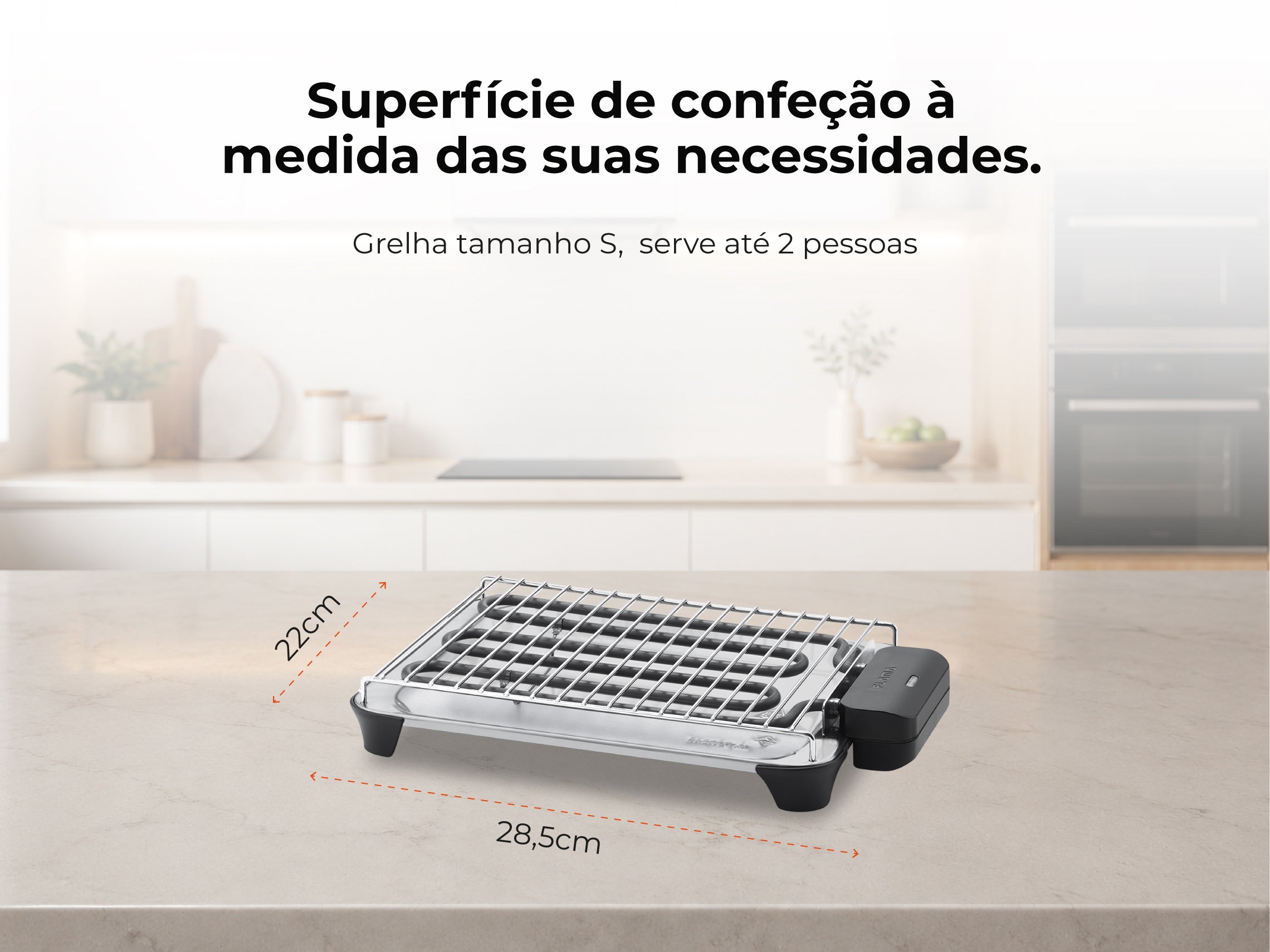 Grelhador Elétrico de Resistência HeatPro S 2000W 4222FL FLAMA