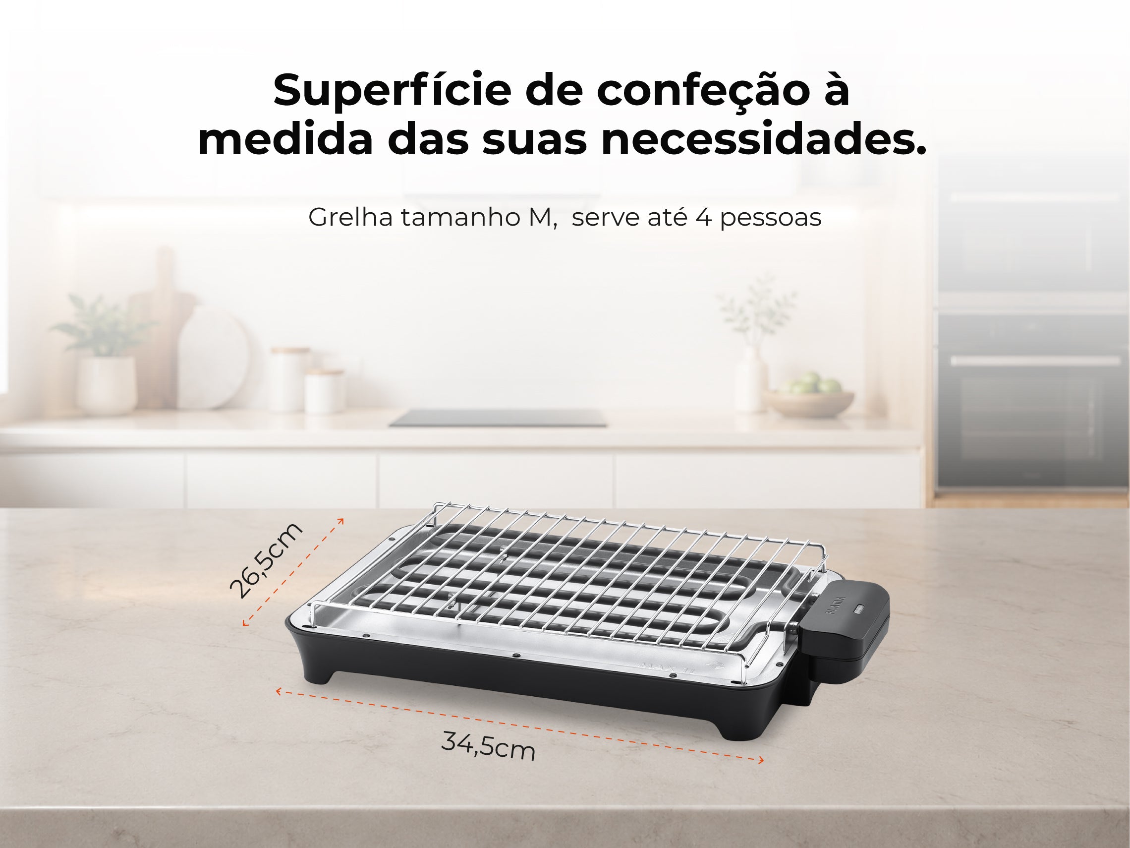 Grelhador Elétrico de Resistência HeatUltra M 2400W 4322FL FLAMA