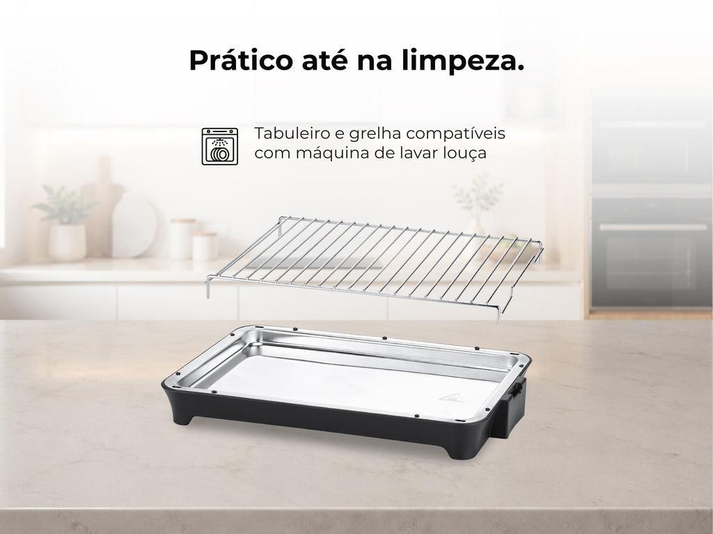 Grelhador Elétrico de Resistência HeatUltra M 2400W 4323FL FLAMA