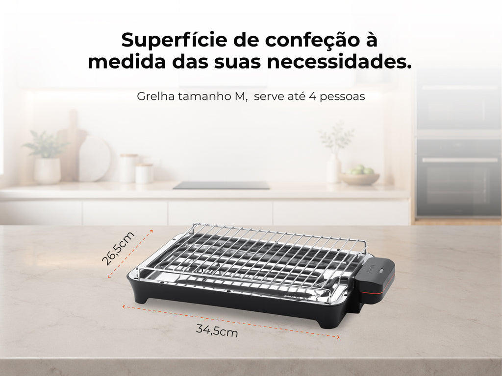 Grelhador Elétrico de Resistência HeatUltra M 2400W 4323FL FLAMA