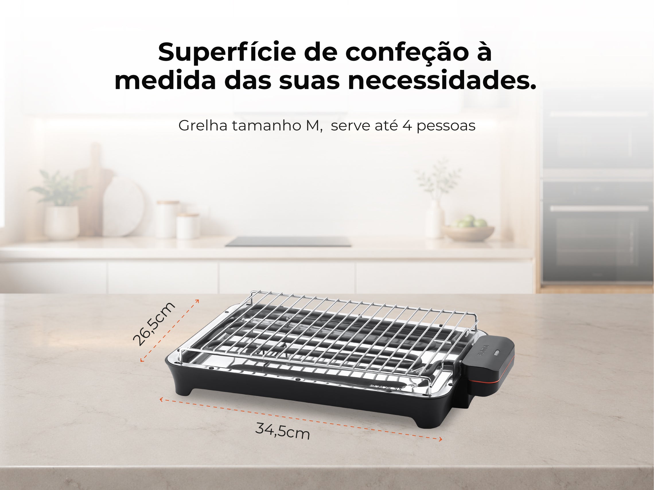 Grelhador Elétrico de Resistência HeatUltra M 2400W 4323FL FLAMA