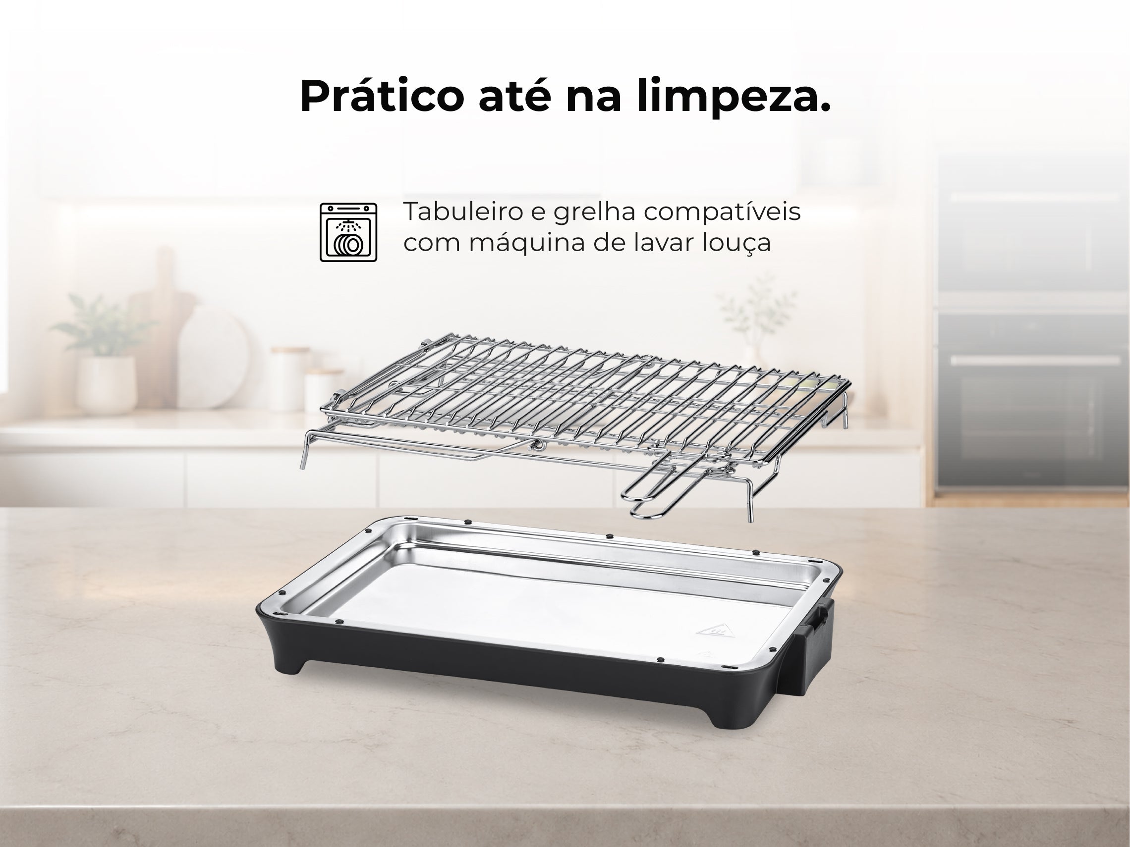 Grelhador Elétrico de Resistência HeatUltra EasyFlip M 2400W 4324FL FLAMA