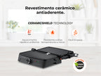 Grelhador Elétrico de Placas Inox HeatEasy 1500W 4422FL FLAMA