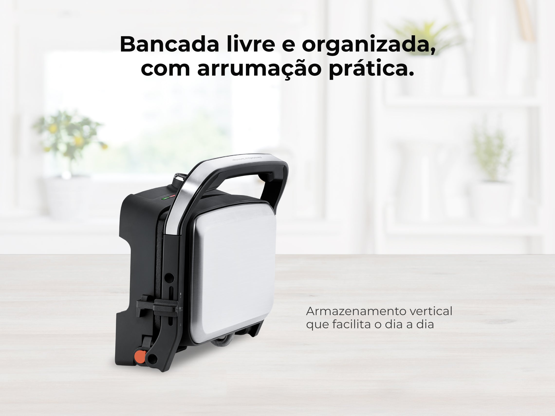 Grelhador Elétrico de Placas Inox HeatEasy 1500W 4422FL FLAMA