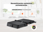 Grelhador Elétrico de Placas Inox HeatPro 2000W 4522FL FLAMA