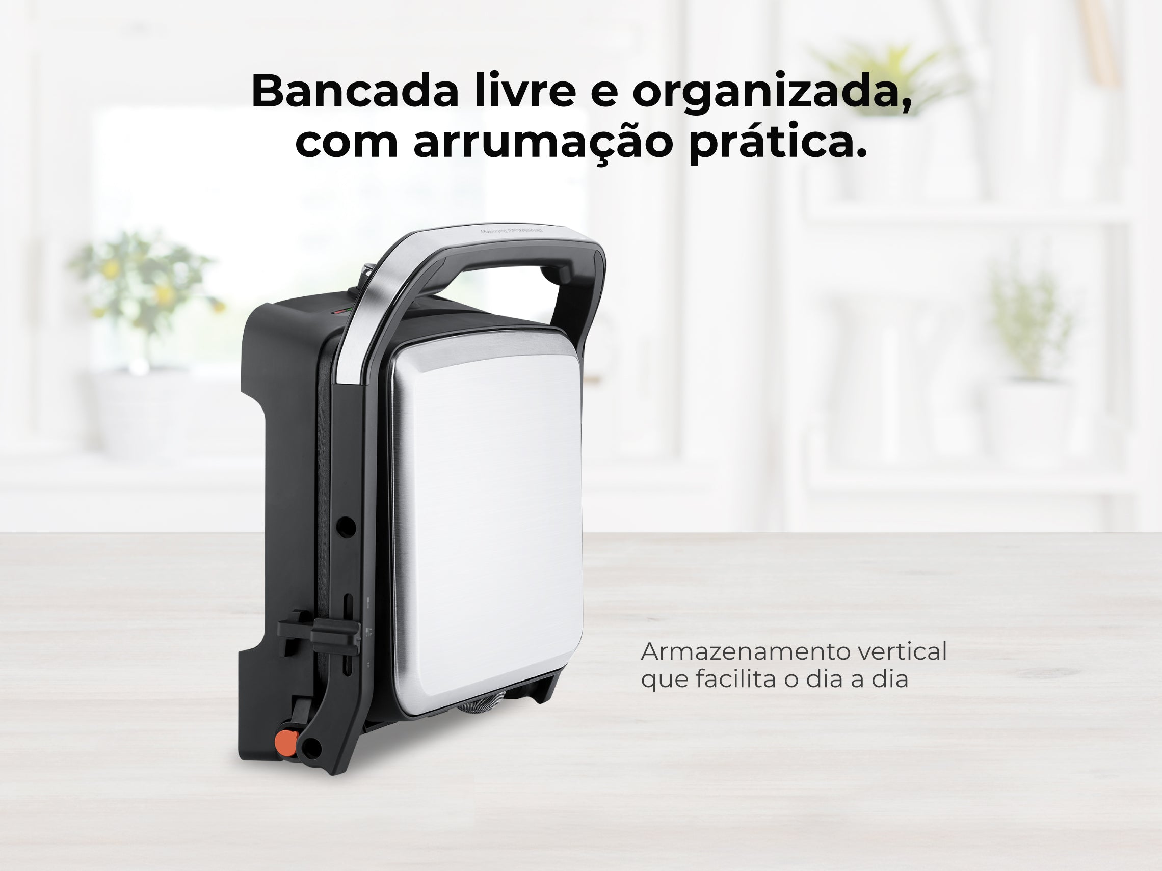 Grelhador Elétrico de Placas Inox HeatPro 2000W 4522FL FLAMA