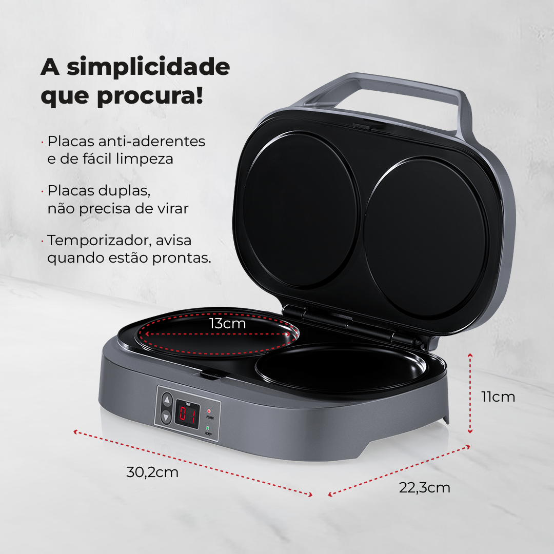 Máquina de Panquecas 2 Cavidades 4902FL