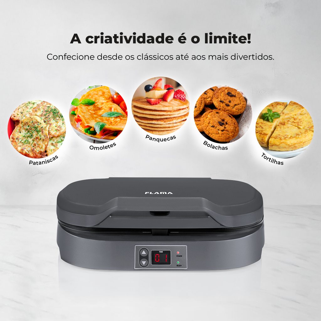 Máquina de Panquecas 2 Cavidades 4902FL