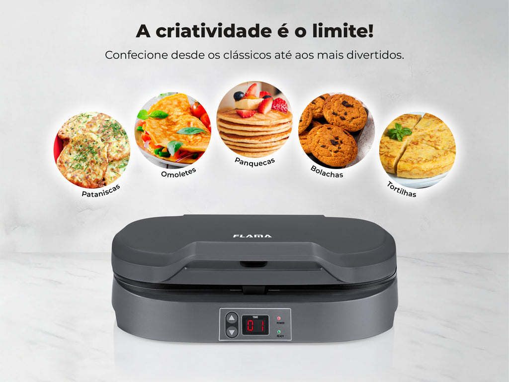 Máquina de Panquecas 2 Cavidades 4902FL FLAMA