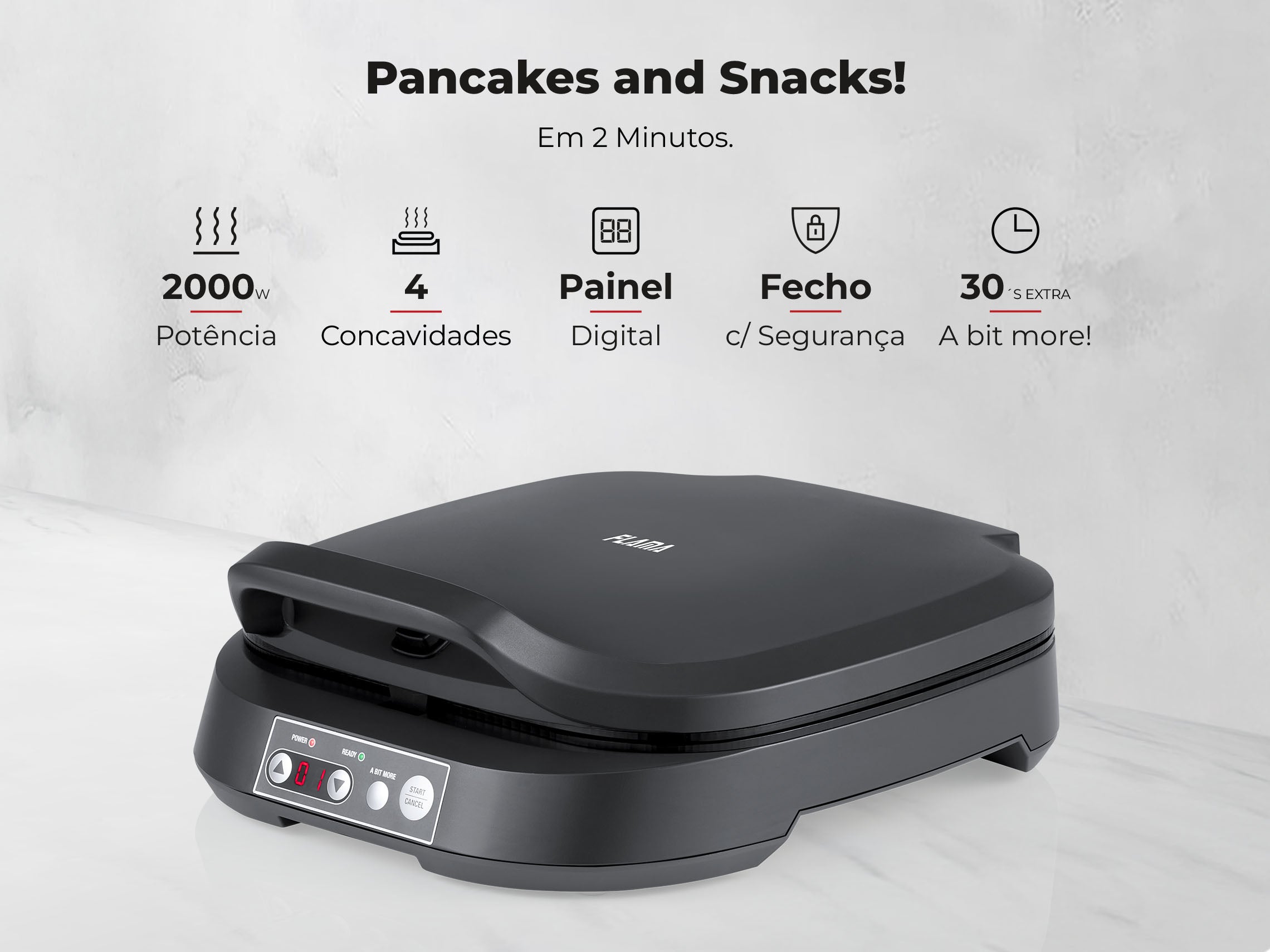Máquina de Panquecas 4 Cavidades 4906FL FLAMA