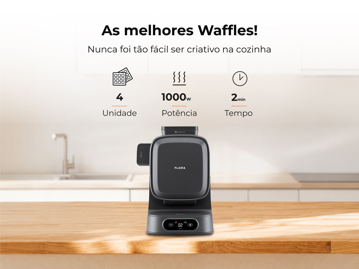 Dark Grey Vertical Waffle Maker 4907FL