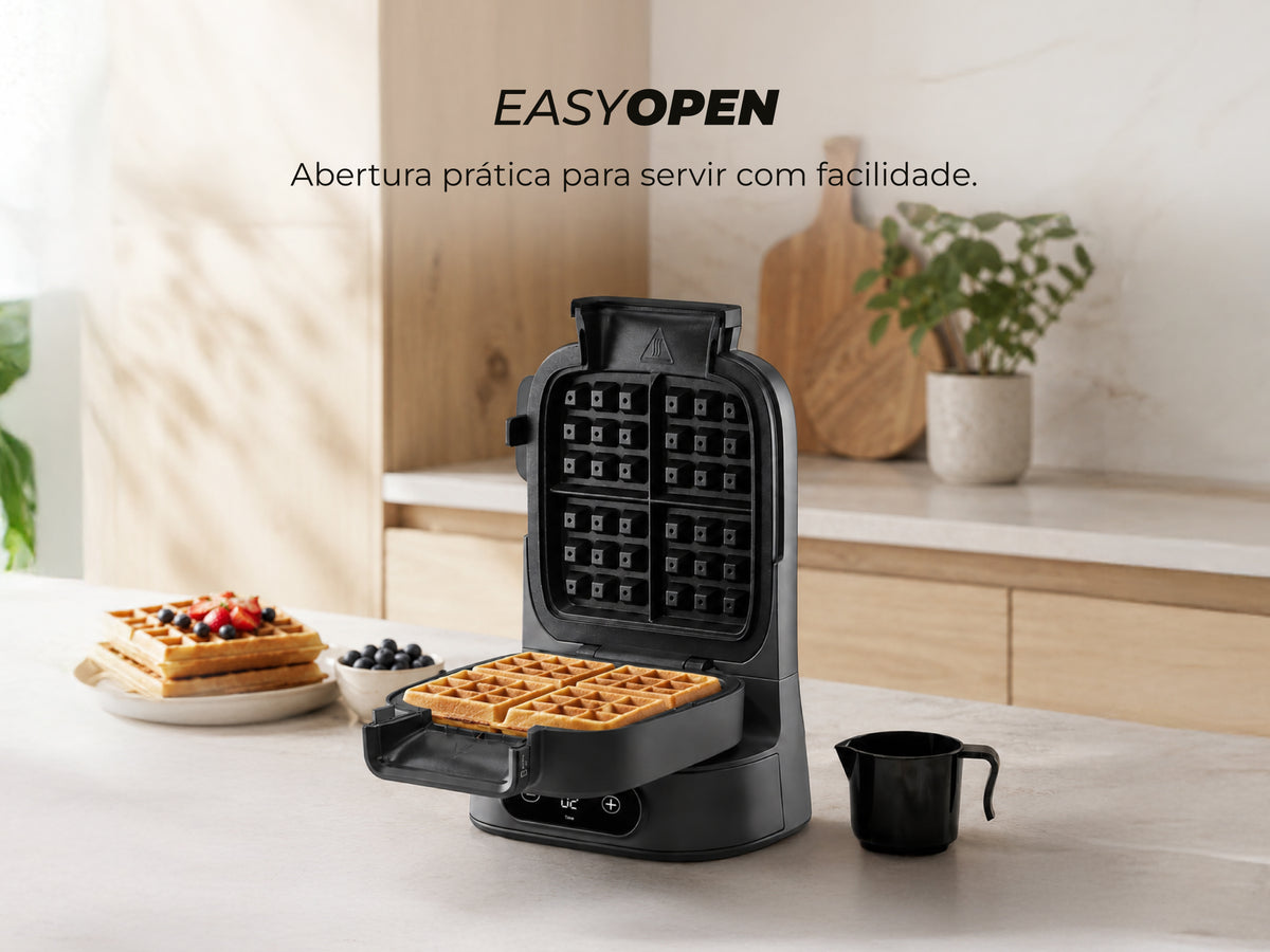 Dark Grey Vertical Waffle Maker 4907FL