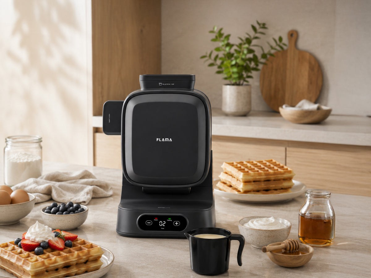 Dark Grey Vertical Waffle Maker 4907FL