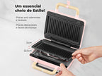Sanduicheira Grill Cherry Pink 800W 4963FL FLAMA
