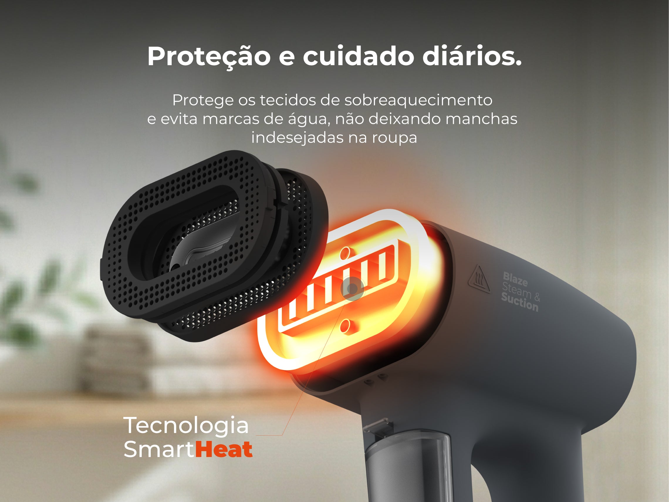 Ferro a Vapor Vertical Blaze Steam&Suction 1300W 5311FL FLAMA