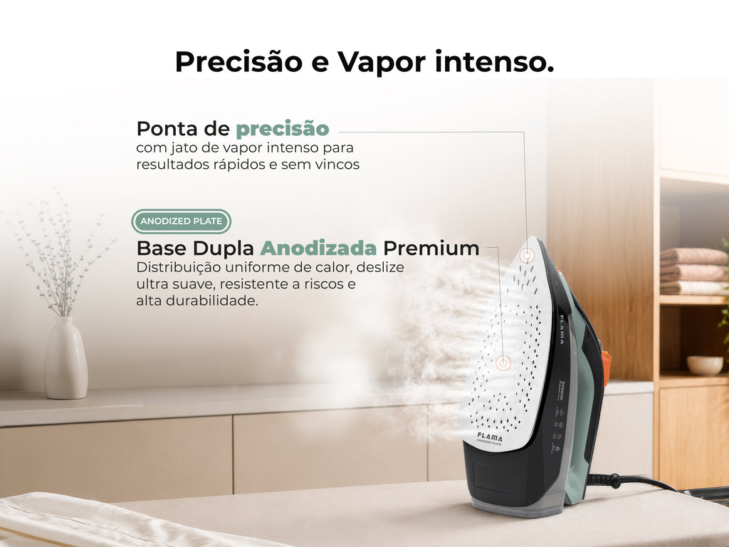 Ferro a Vapor SteamUltra AnodizedPlate 3050W Verde 5397FL