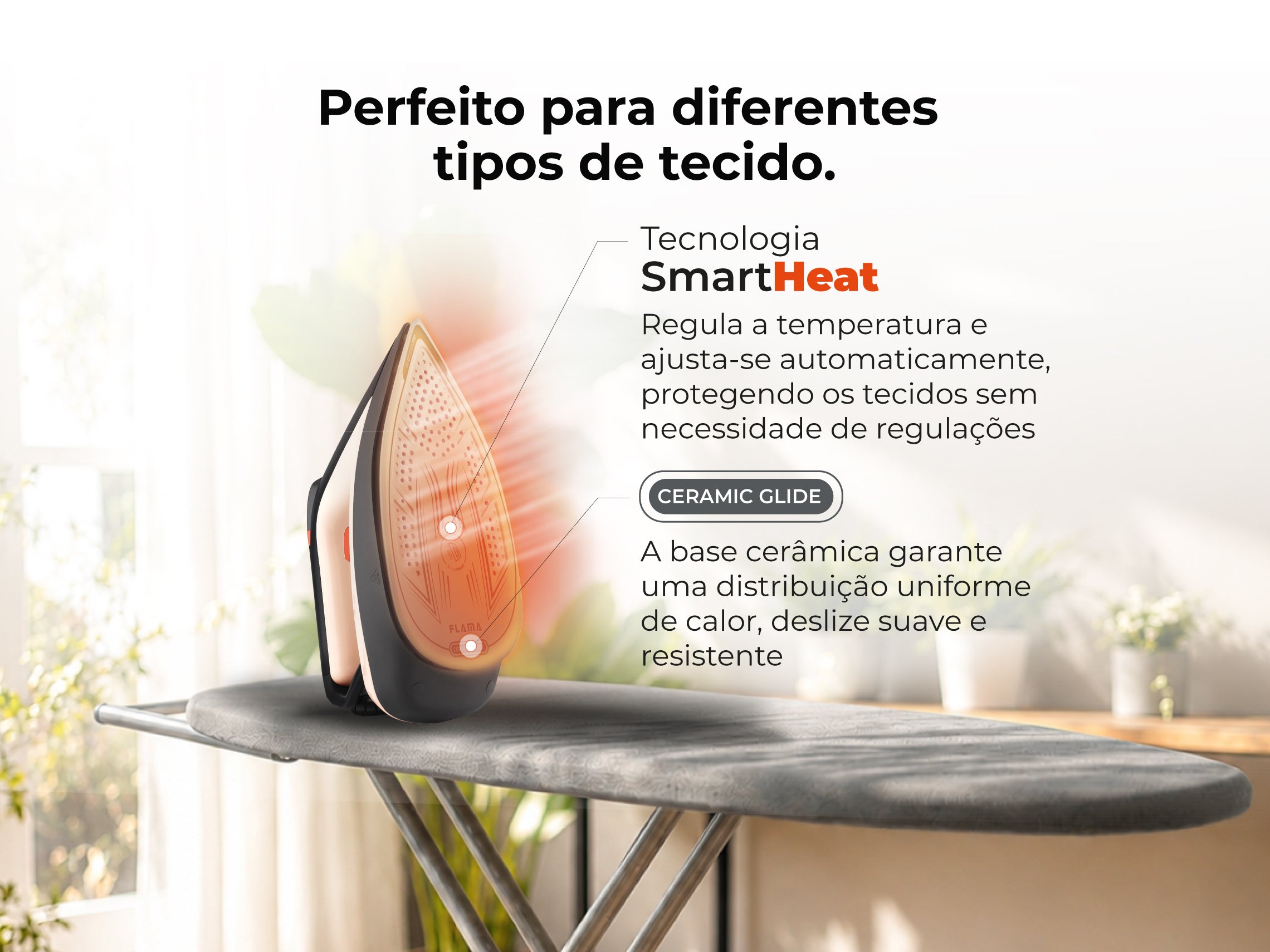 Ferro com Caldeira SteamUltra 3000W Bege 5541FL FLAMA