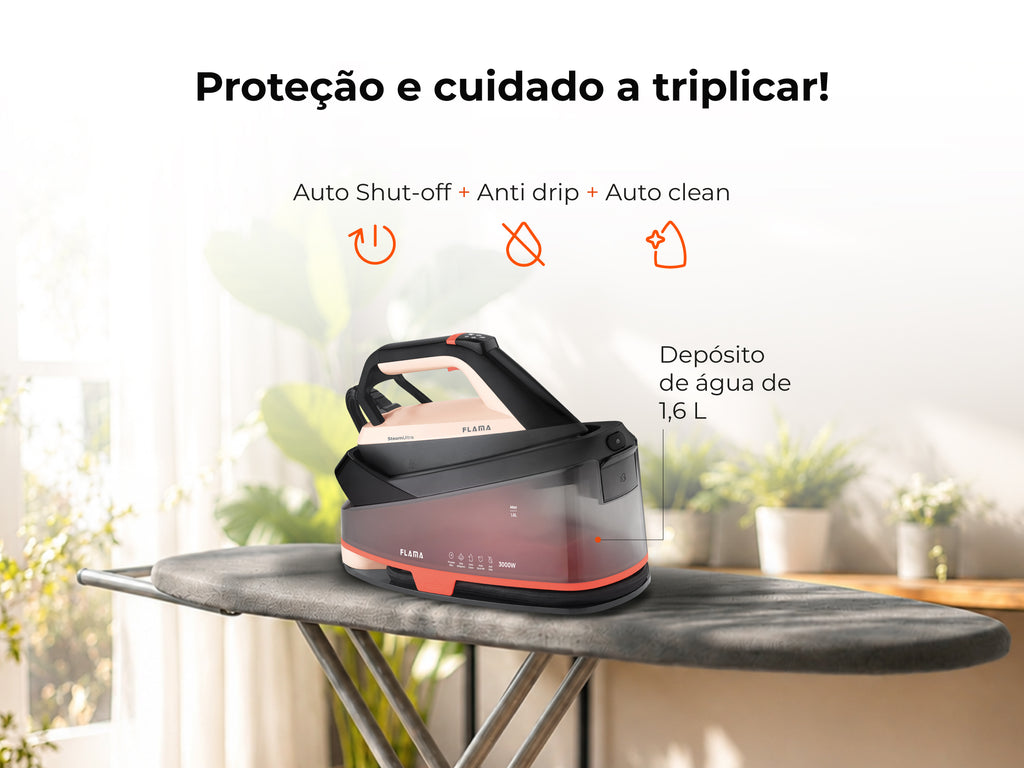 Ferro com Caldeira SteamUltra 3000W Bege 5541FL FLAMA
